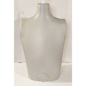 Male Torso Mannequin, Display Bust, 24" Chest, Gray